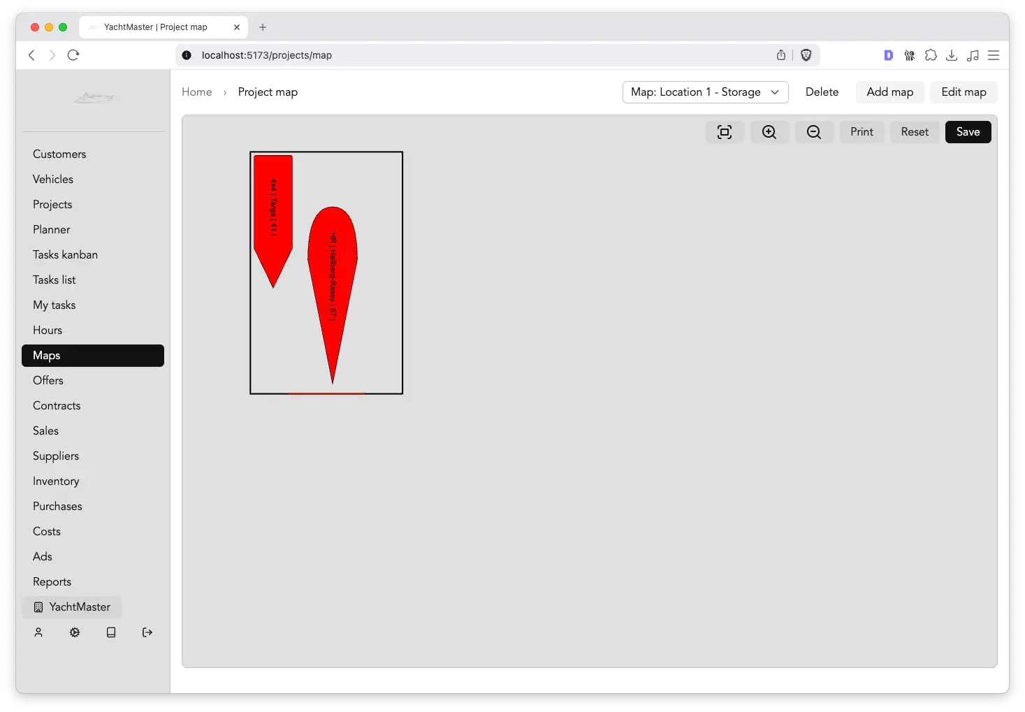 Winter Storage Location Mapping
